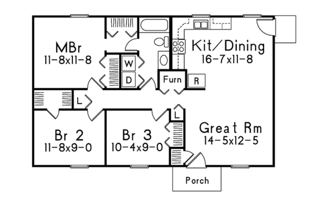Main Floor Plan for House Plan #631000