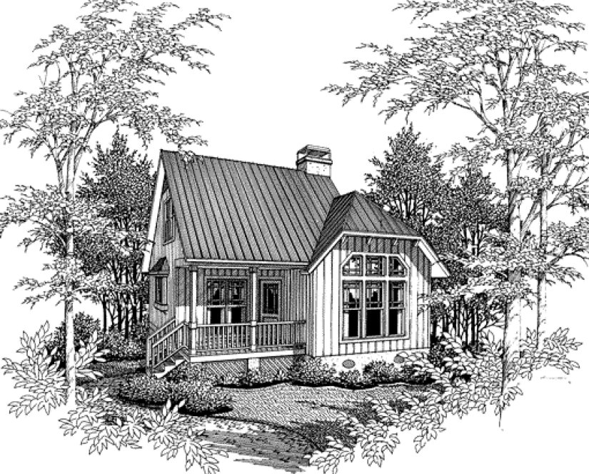 Full Rendering for House Plan #118280