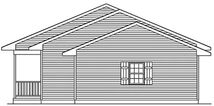 Right Elevation for House Plan #631344