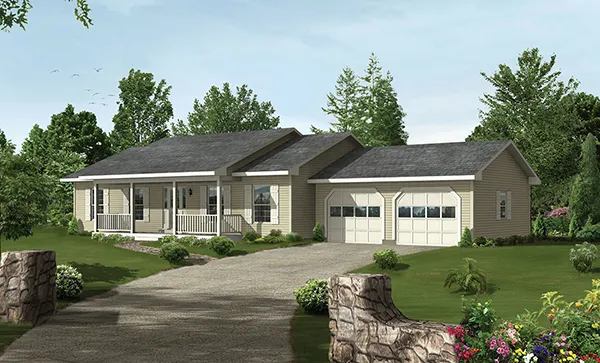 Full Rendering for House Plan #631344