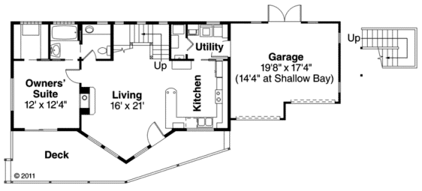 Main Floor Plan for House Plan #340861