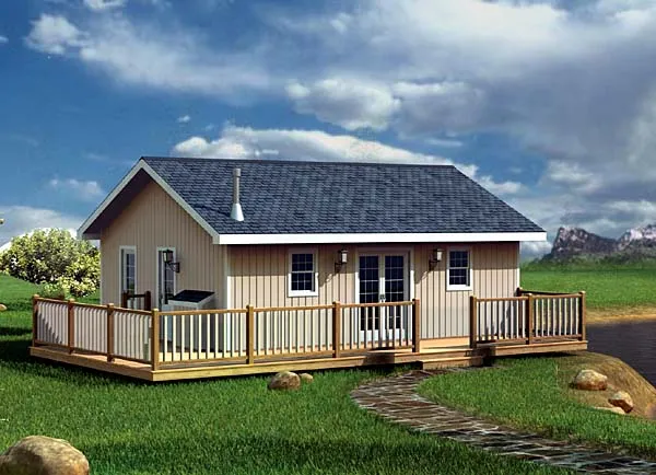 Full Rendering for House Plan #180207