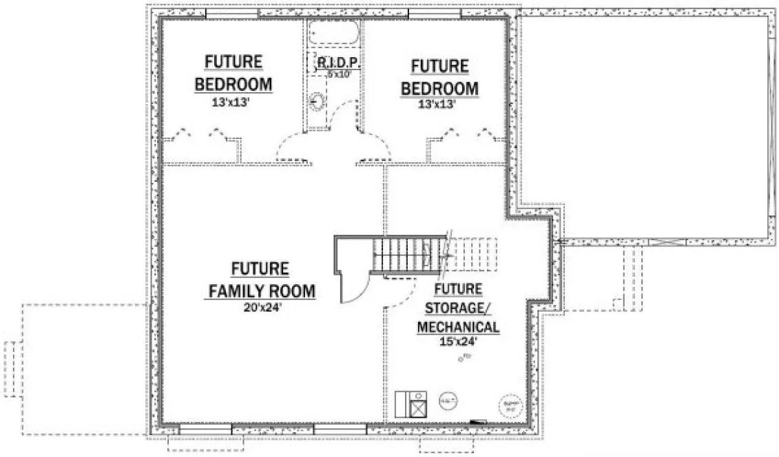 Basement Plan for House Plan #558041