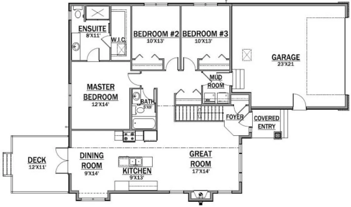 Main Floor Plan for House Plan #558041