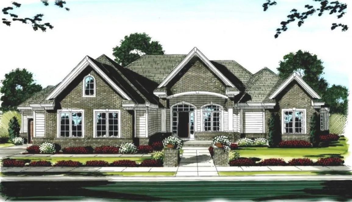 Full Rendering for House Plan #704942