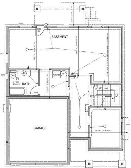 Basement Plan for House Plan #502033