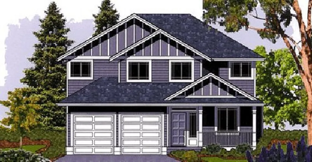 Full Rendering for House Plan #502033