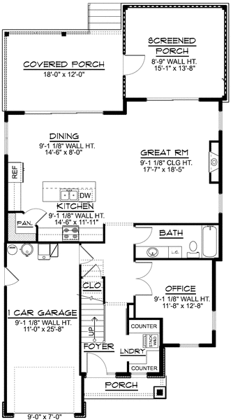 Main Floor Plan for House Plan #752622