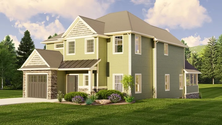 Full Rendering for House Plan #752622