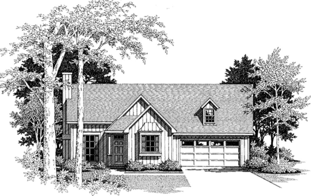 Full Rendering for House Plan #114031