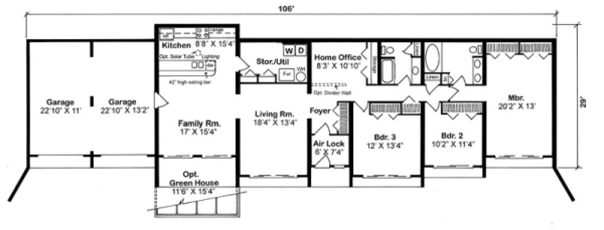 Main Floor Plan for House Plan #189312