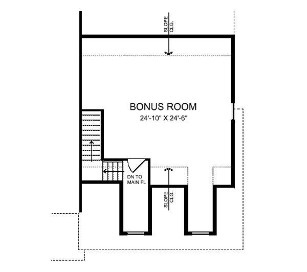 Attic Plan for House Plan #184252