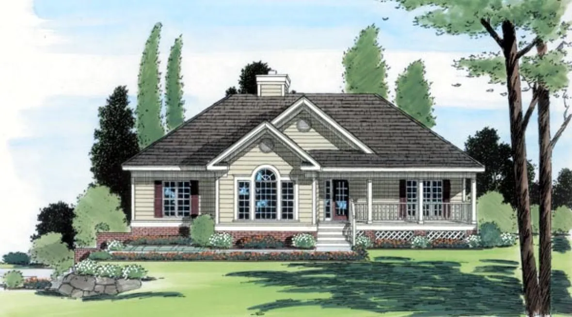 Full Rendering for House Plan #181281