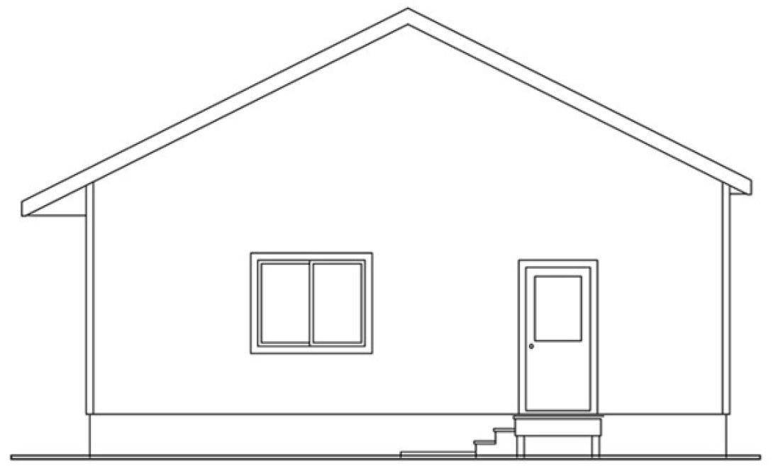 Right Elevation for House Plan #342002