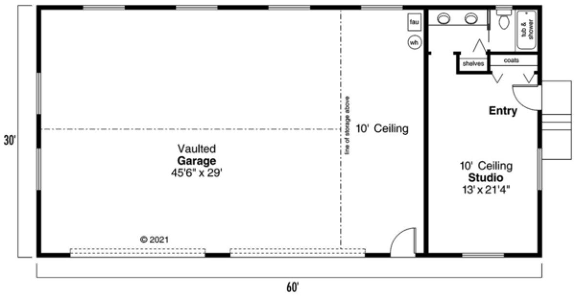 Main Floor Plan for House Plan #342002