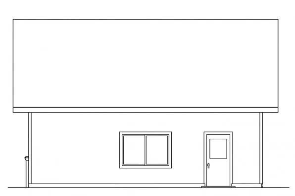 Right Elevation for House Plan #345002