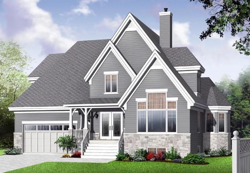 Full Rendering for House Plan #148288