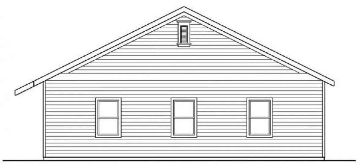 Right Elevation for House Plan #347302