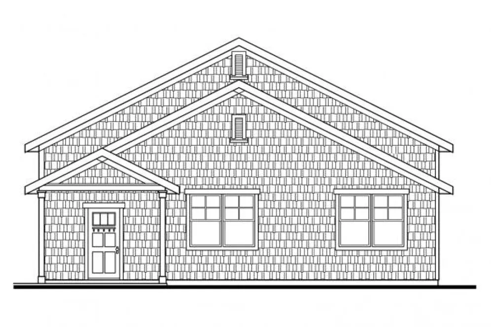 Right Elevation for House Plan #342402