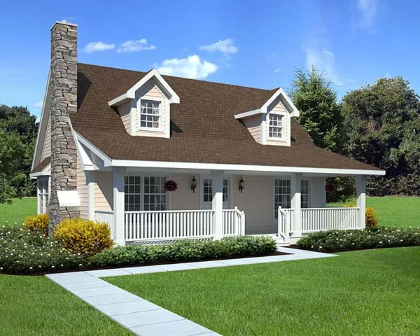 Full Rendering for House Plan #185931