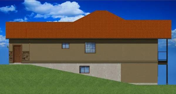 Right Elevation for House Plan #195090