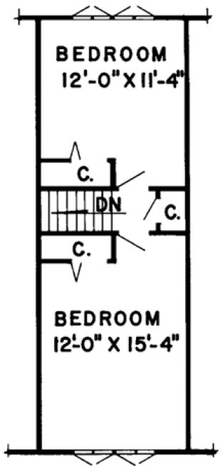 Attic Plan for House Plan #184699