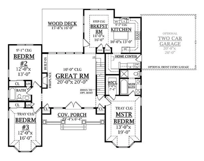 Main Floor Plan for House Plan #623972