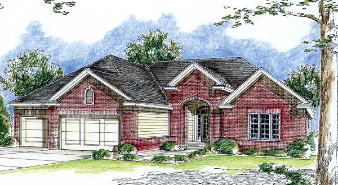 Full Rendering for House Plan #709989