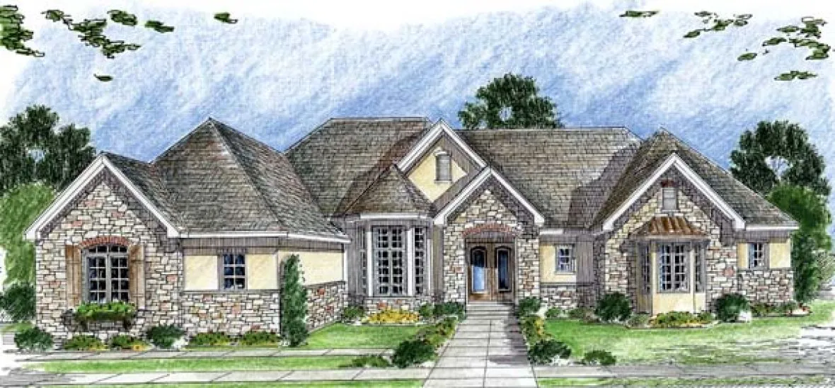 Full Rendering for House Plan #705639