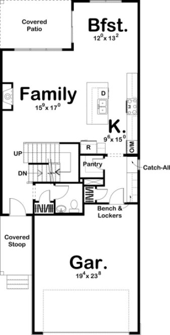 Main Floor Plan for House Plan #702691