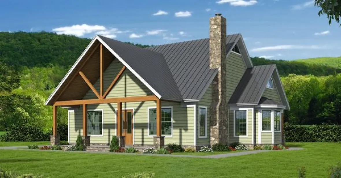 Full Rendering for House Plan #690032