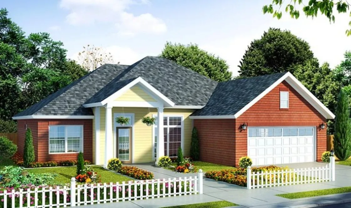 Full Rendering for House Plan #244631