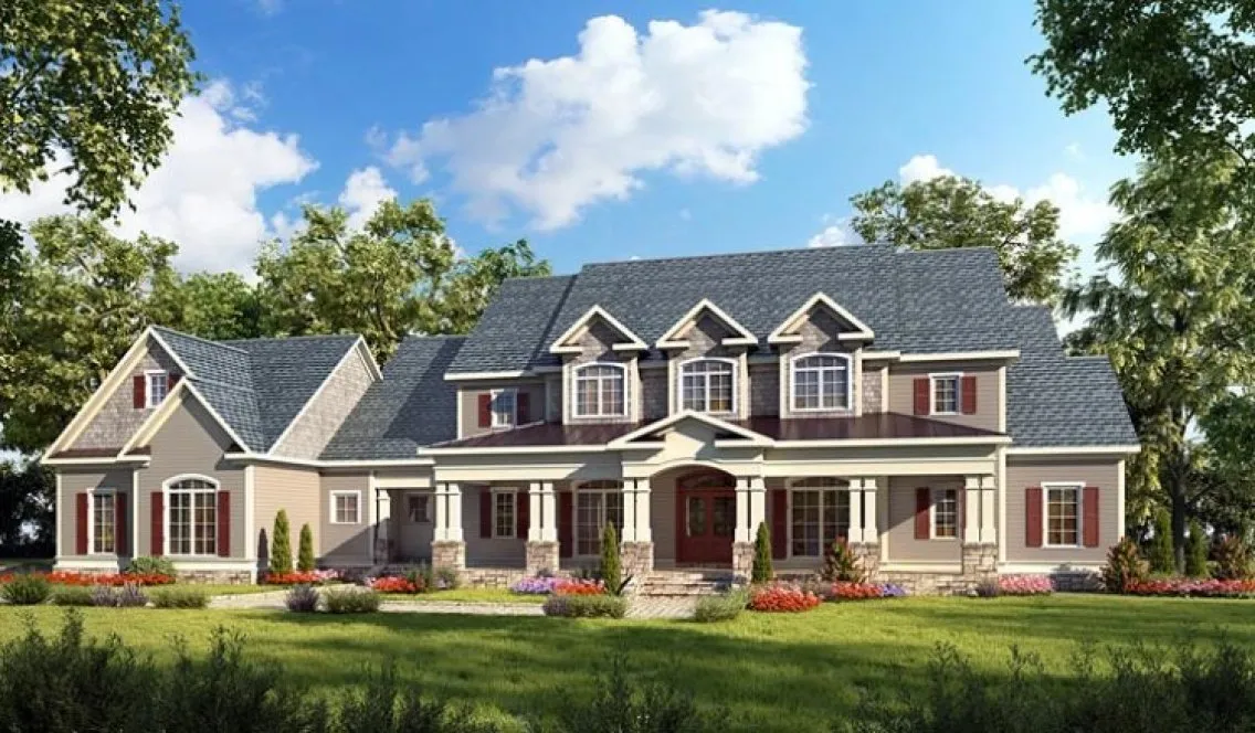 Full Rendering for House Plan #717723