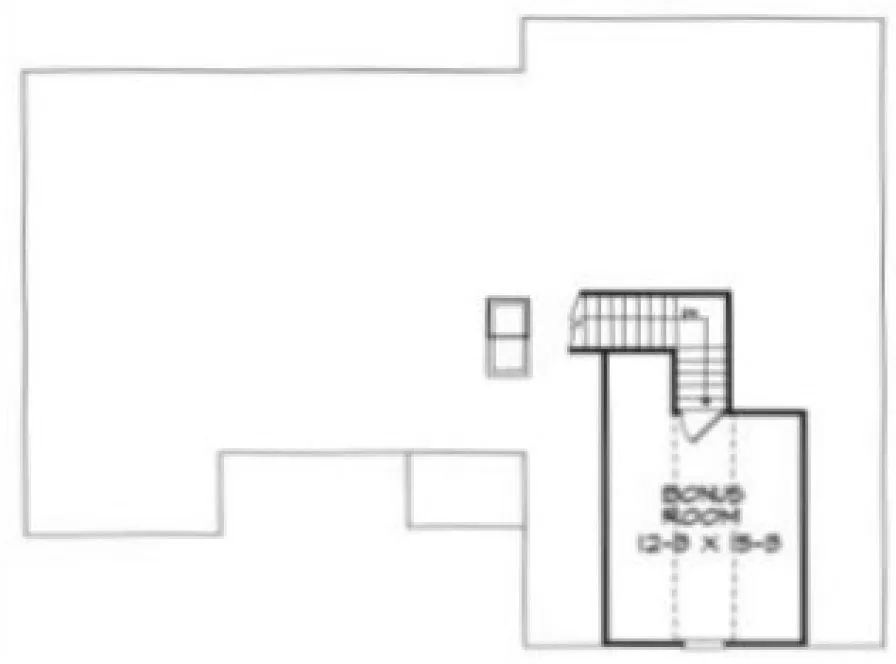 Attic Plan for House Plan #712231