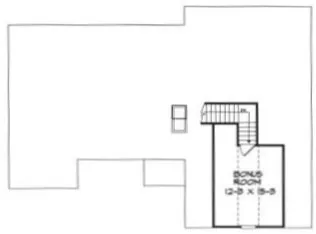 Attic Plan for House Plan #712231
