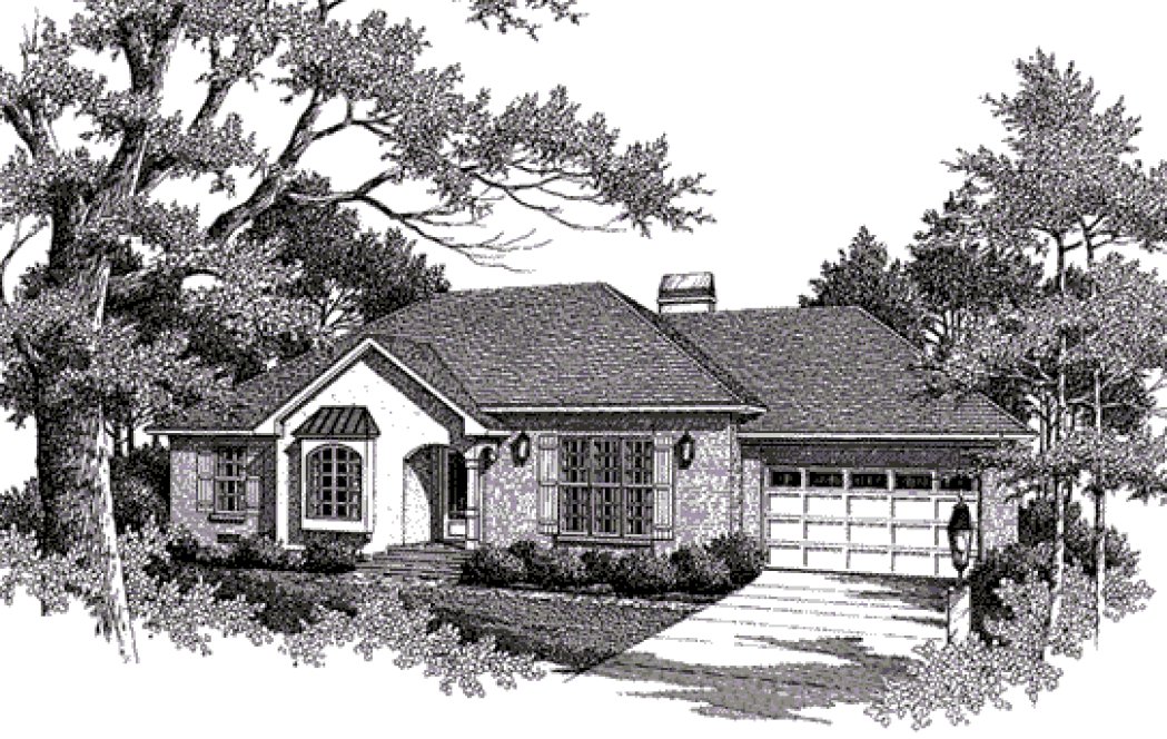 Full Rendering for House Plan #118831