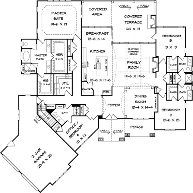 Main Floor Plan for House Plan #717333