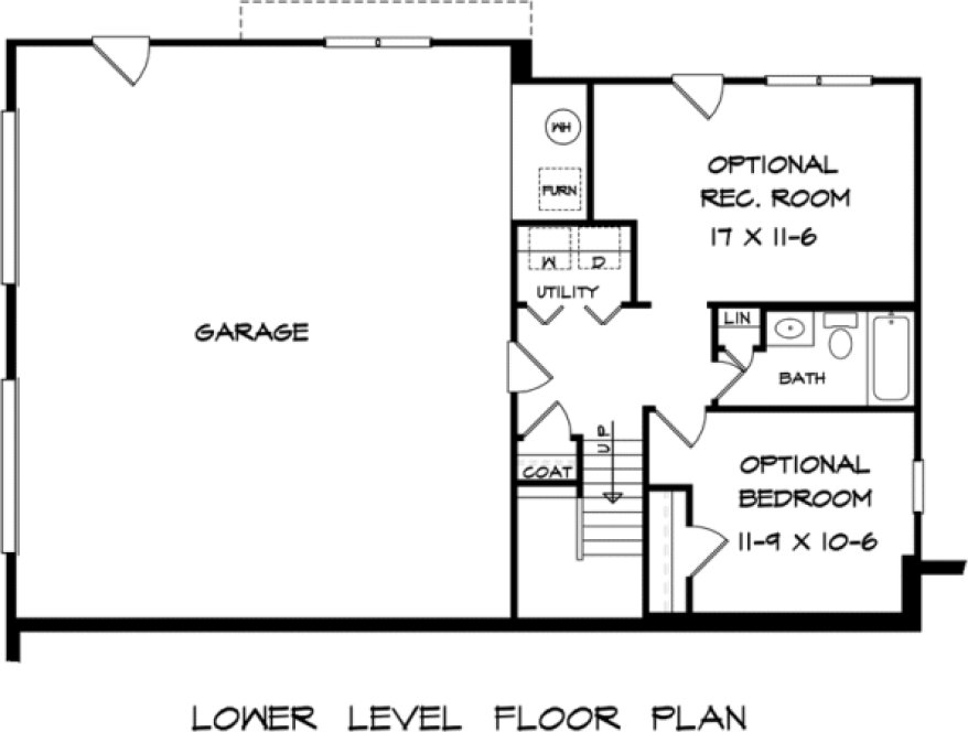 Basement Plan for House Plan #716851