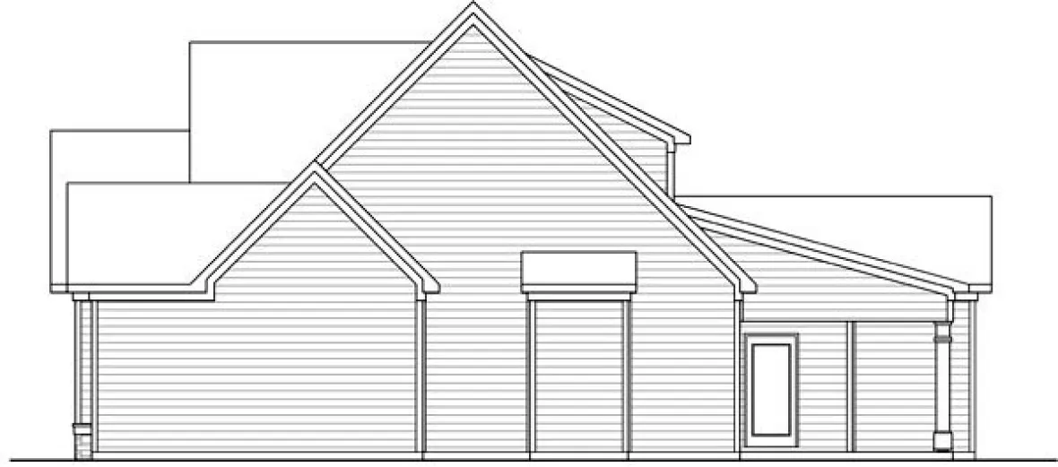 Right Elevation for House Plan #717632