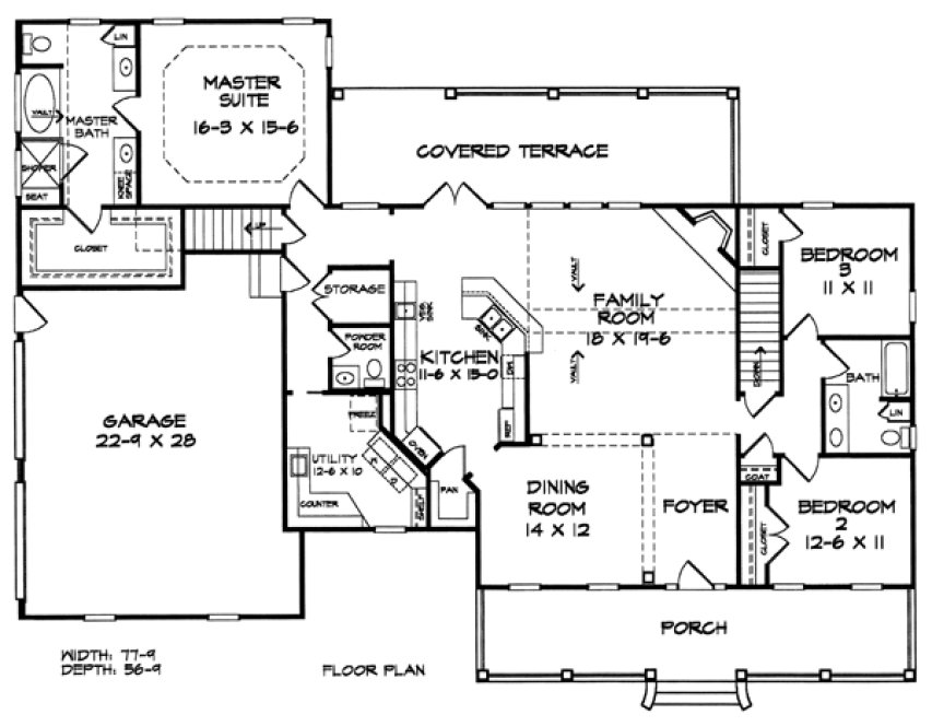 Main Floor Plan for House Plan #718222