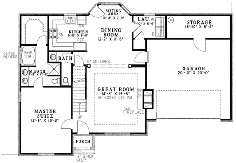 Main Floor Plan for House Plan #317961