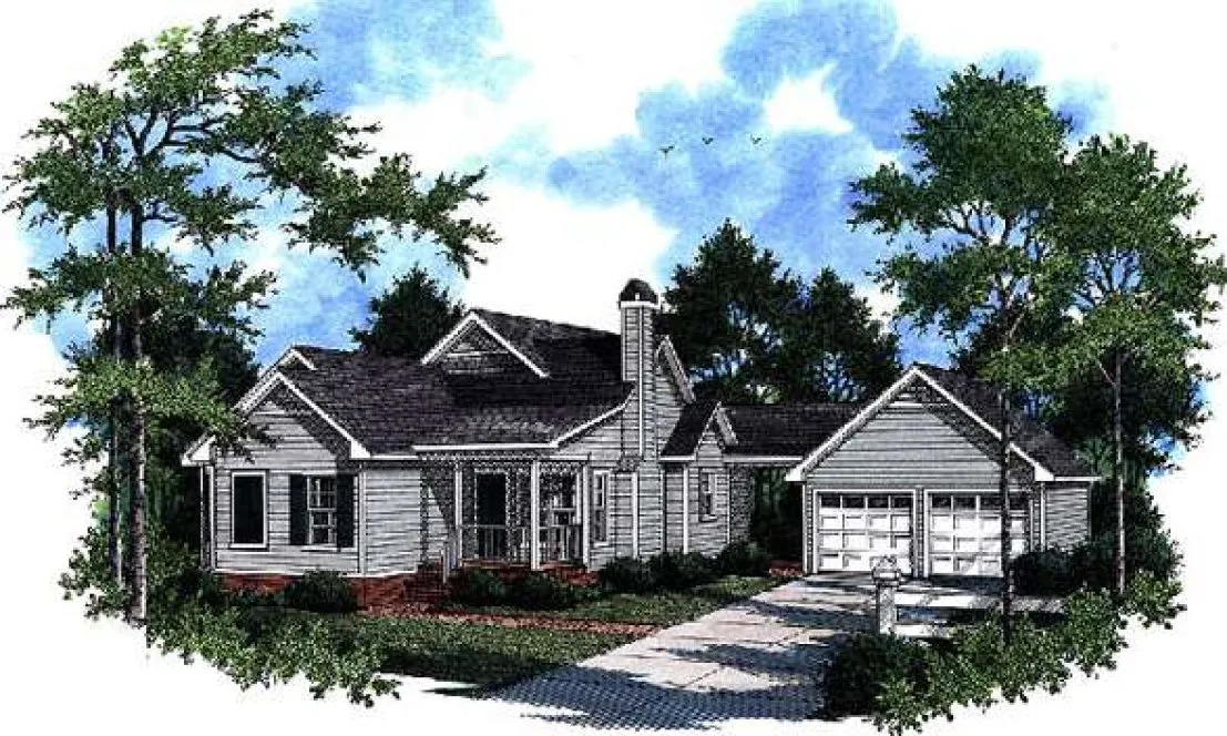 Full Rendering for House Plan #111931