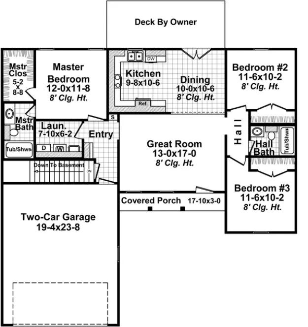 Main Floor Plan for House Plan #216121