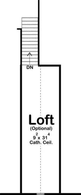 Attic Plan for House Plan #708781