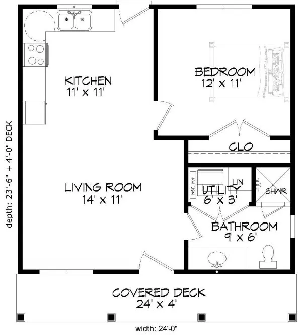 Main Floor Plan for House Plan #691650