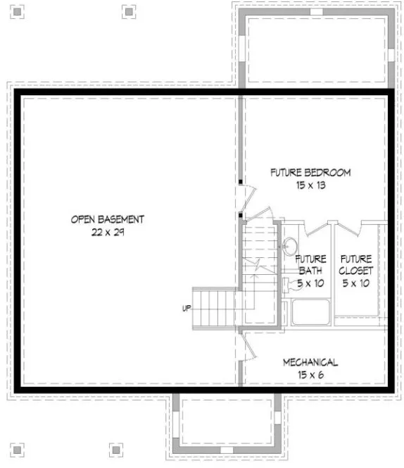 Basement Plan for House Plan #690581