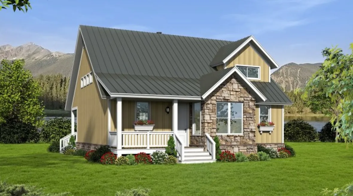 Full Rendering for House Plan #690581