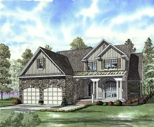 Full Rendering for House Plan #310742