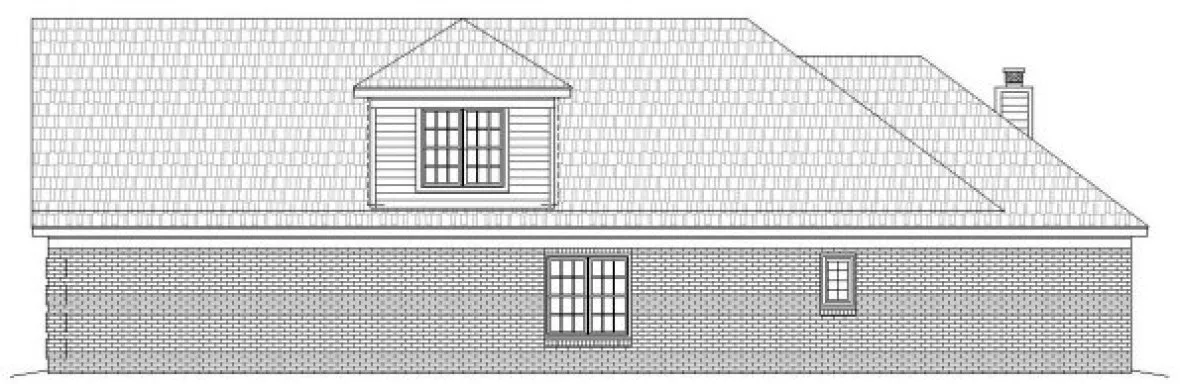 Left Elevation for House Plan #691032