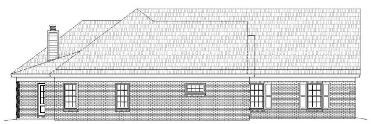 Right Elevation for House Plan #691032